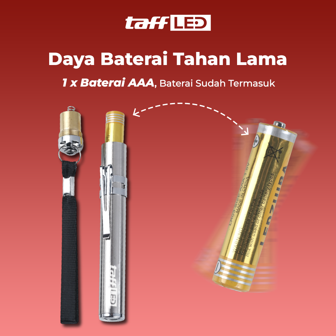 TaffLED Senter LED Mini Flashlight CREE XML - Mini 865 Gambar produk TaffLED Senter LED Mini Flashlight CREE XML - Mini 865