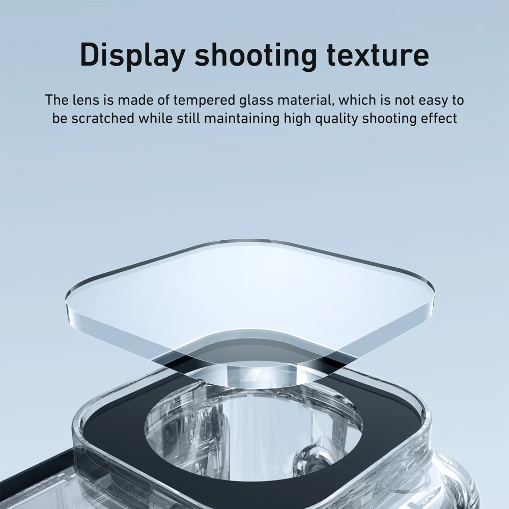 Gambar produk TELESIN Casing Anti Air Waterproof Case Anti Fog 60M DJI Osmo Action 6 - S4-WTP-12