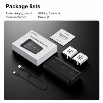 Gambar produk TELESIN Charger Baterai Box Kamera GoPro Hero 9 to 12 with 2 Battery - S0-ECB-01-TGP
