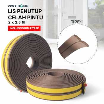 TaffHOME Lis Penutup Celah Pintu Penghalang Debu Door Seal 2x2.5M - ESPV5