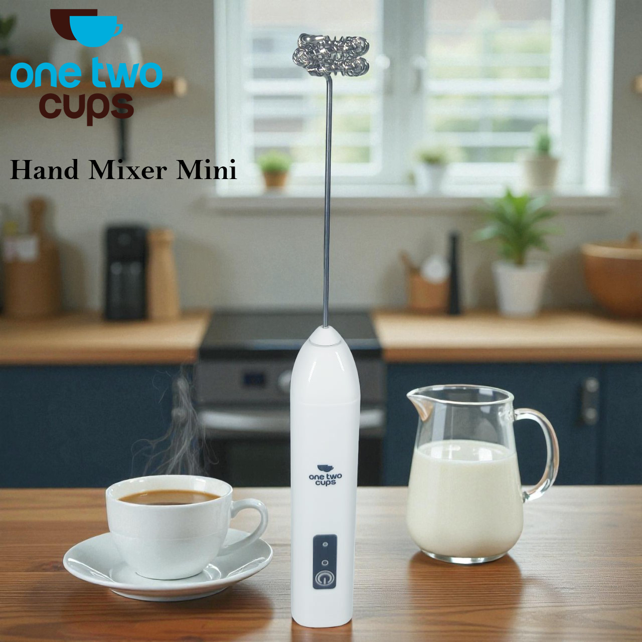 One Two Cups Hand Mixer Mini Pengocok Telur Kopi Milk Frother 500mAh - NPQ01 Gambar produk One Two Cups Hand Mixer Mini Pengocok Telur Kopi Milk Frother 500mAh - NPQ01