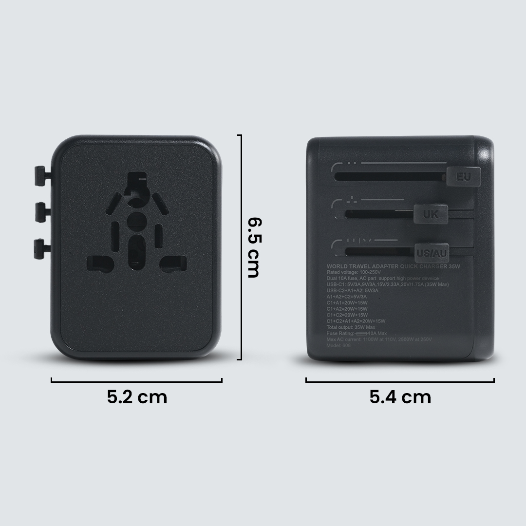 Gambar produk YuHome Universal Travel Adaptor Colokan Charger Adapter USB 2500W - 606