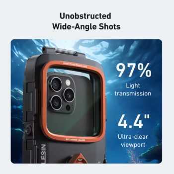 Gambar produk TELESIN Smartphone Diving Case Grip Bluetooth IP68 Universal - P4-WTP-06