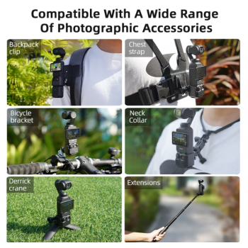 Gambar produk BRDRC Frame Adapter Expansion Mount Holder Tripod DJI OSMO Pocket 3 - BR1