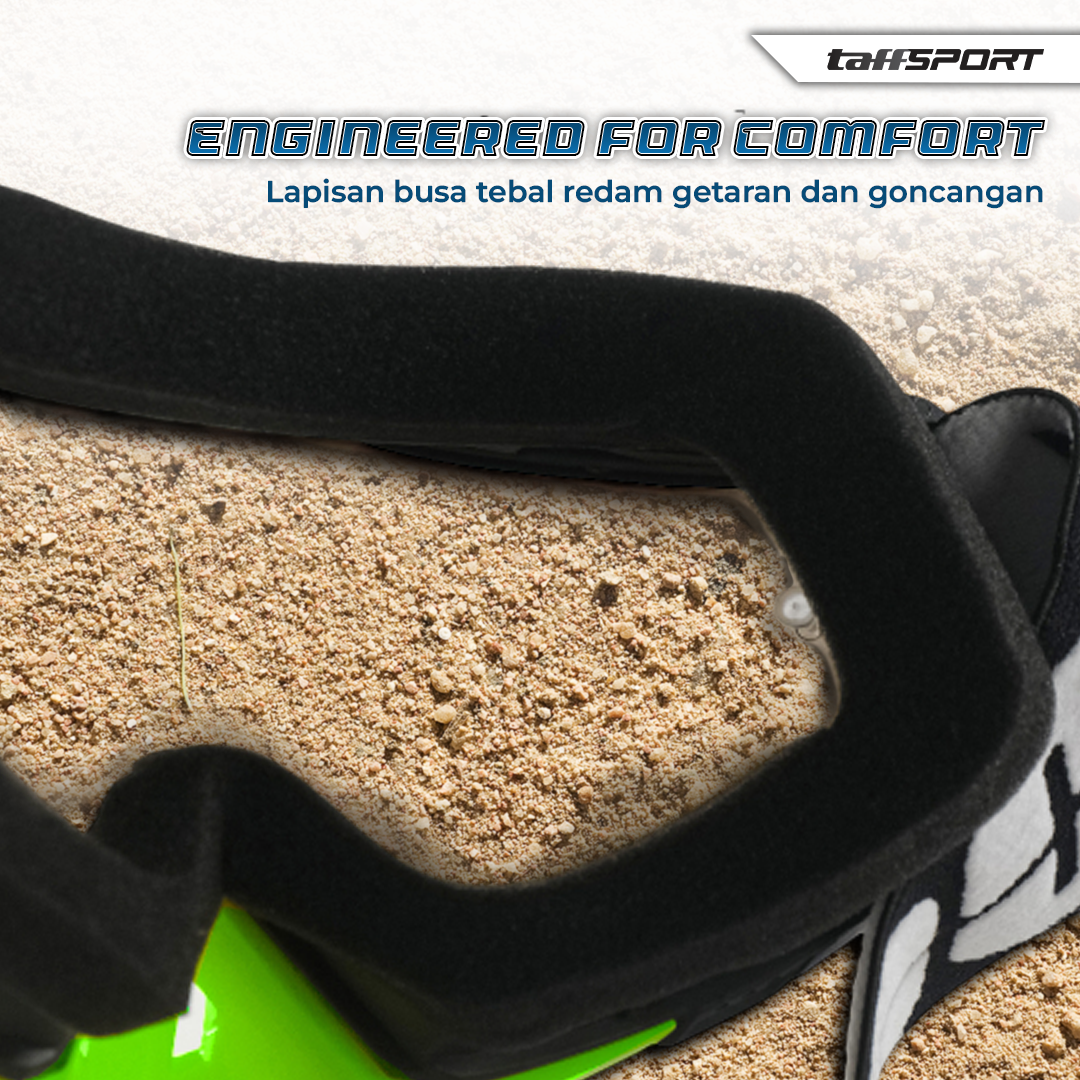 Gambar produk TaffSPORT Kacamata Helm Motor Goggles UV400 Protection Windproof Clear - UV400