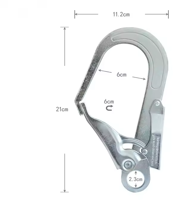 Gambar produk Zhibo Kait Pengaman Carabiner Rock Climbing Mountain Self Locking 25KN - CE322