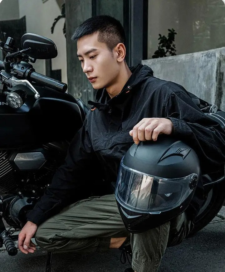 Gambar produk AXK Helm Full Face Motor Double Lens Anti Fog Motocycle Helmet - A557