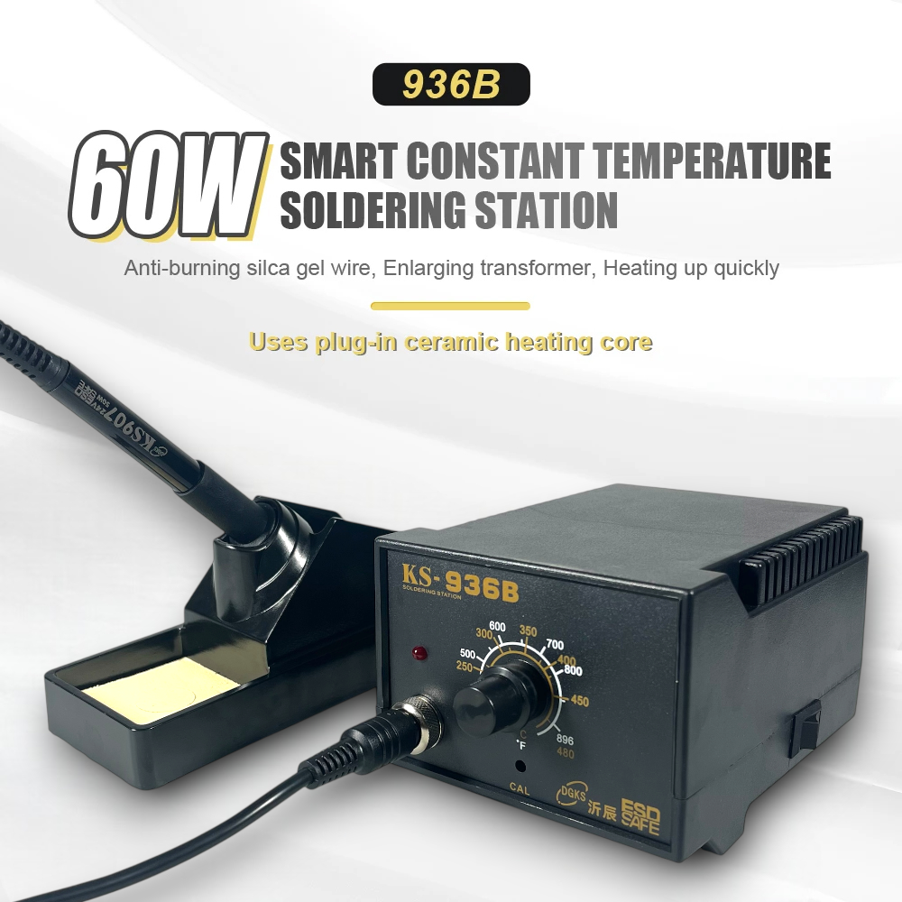 YICEN Solder Station Adjustable Temperature Anti-Static ESD Safe 60W - KS-936B Gambar produk YICEN Solder Station Adjustable Temperature Anti-Static ESD Safe 60W - KS-936B