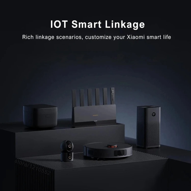 Xiaomi Router WiFi 7 6 Antenna Dual Band Qualcomm 4K QAM OFDMA MLO - BE6500 Gambar produk Xiaomi Router WiFi 7 6 Antenna Dual Band Qualcomm 4K QAM OFDMA MLO - BE6500