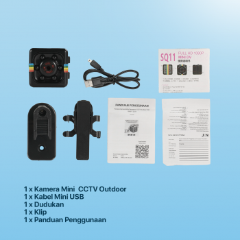 Gambar produk Perciron Kamera CCTV Outdoor Mini Motion Detection FHD 1080P - SQ11
