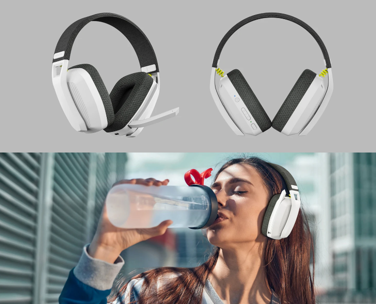 Gambar produk BINNUNE Headphone Bluetooth 5.3 Wireless Gaming Headset 500mAh - BW06