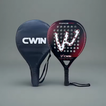 Gambar produk CWIN Raket Padel Teardrop Carbon Fiber 3.8cm Thickness 360g - 4013