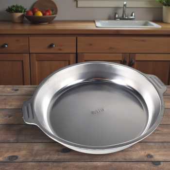 Gambar produk Aihogard Loyang Nampan Bulat Baking Pan Stainless Steel 316 26x18x4cm - AG55