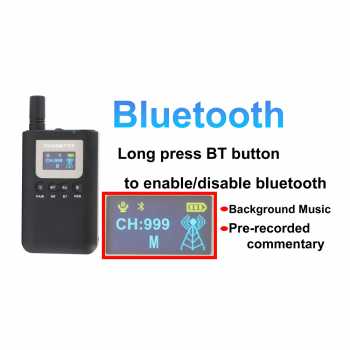 Gambar produk Yuxuan Audio Tour Guide Wireless Transmitter 2.4G 999 Channel Mic - 7510T