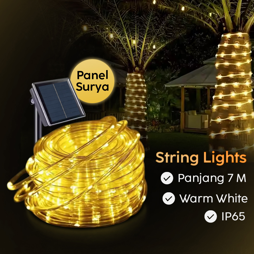 Gambar produk ANBLUB Lampu Hias String Lights Solar Power Waterproof 50 LED 3W 7M - HS-33