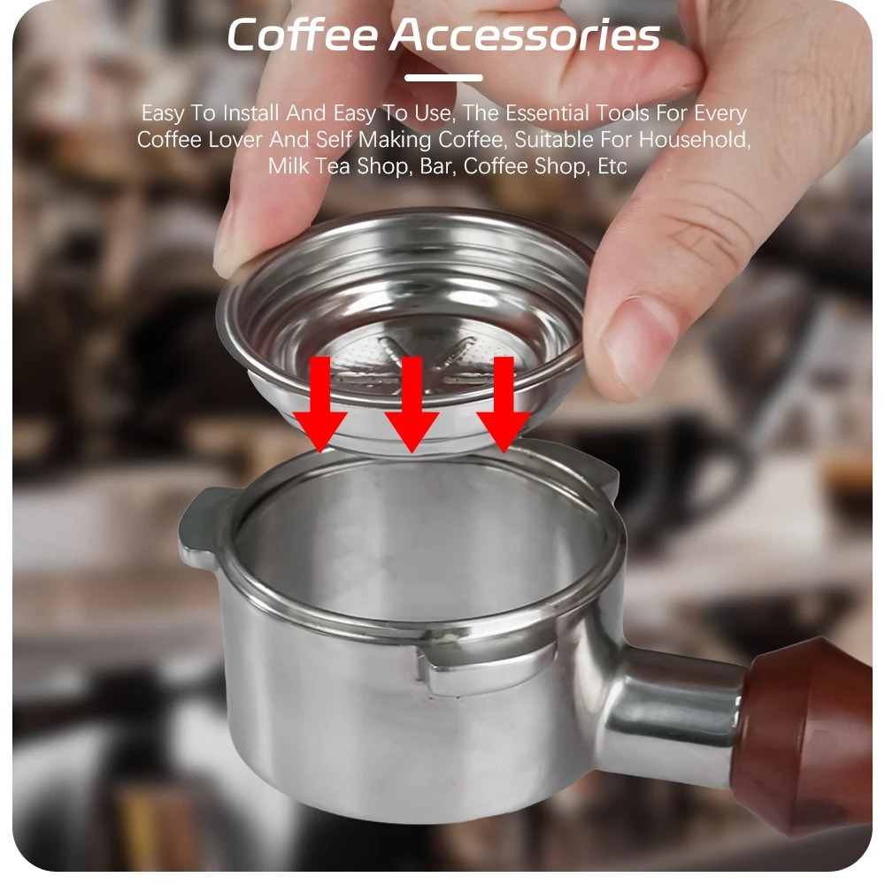 Dalinwell Filter Basket Portafilter Double Wall Pressurized 51mm 1 Cup - DWL-51P Gambar produk Dalinwell Filter Basket Portafilter Double Wall Pressurized 51mm 1 Cup - DWL-51P