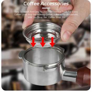 Gambar produk Dalinwell Filter Basket Portafilter Double Wall Pressurized 51mm 1 Cup - DWL-51P