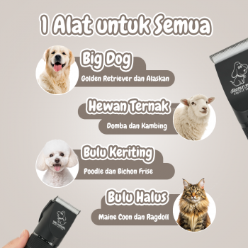 Gambar produk BaoRun PRO Alat Cukur Bulu Hewan Anjing Kucing Domba Wired 8200RPM 20W - S1