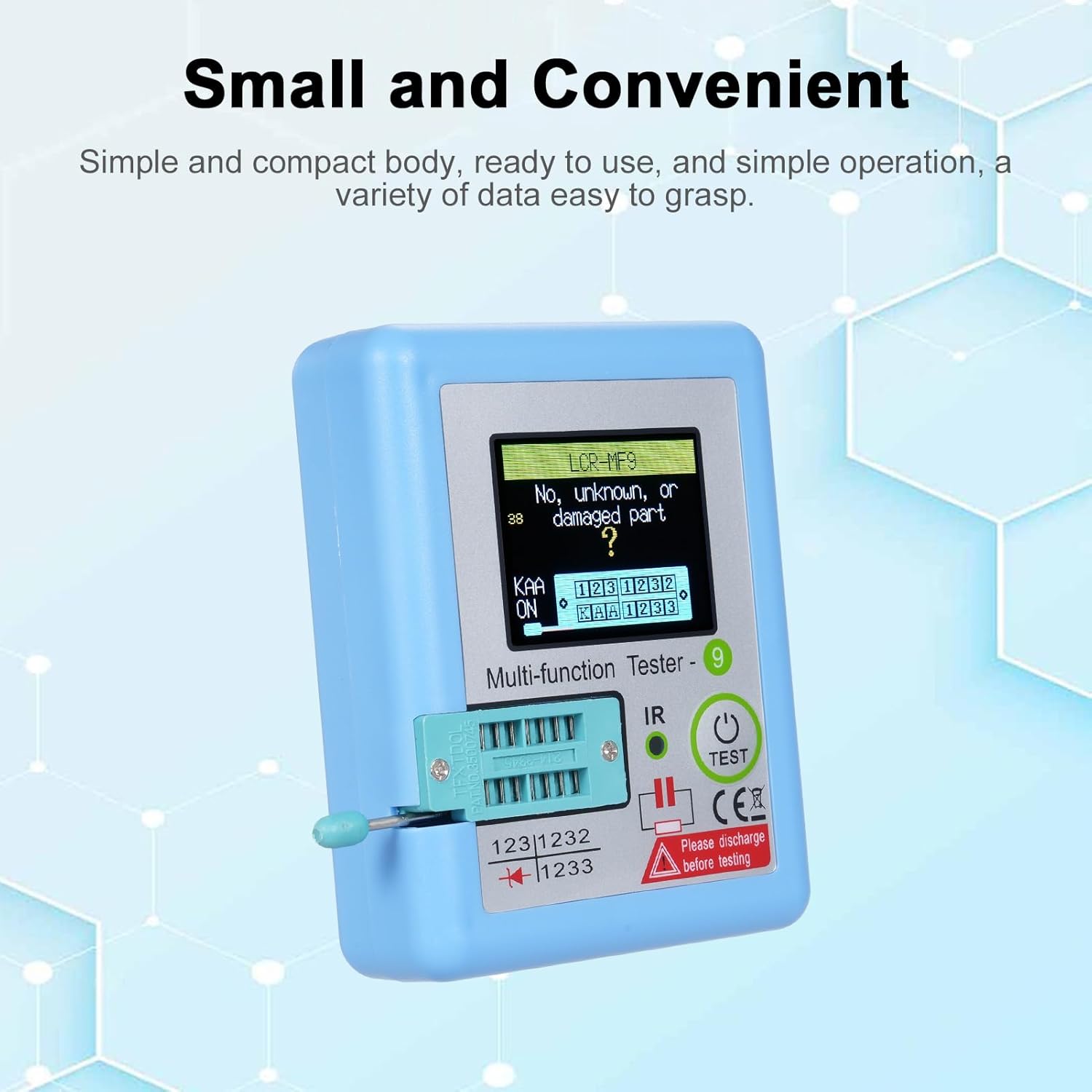 DoTek ESR Meter Multifunctional Transistor Tester Resistance Battery - LCR-MF9 Gambar produk DoTek ESR Meter Multifunctional Transistor Tester Resistance Battery - LCR-MF9