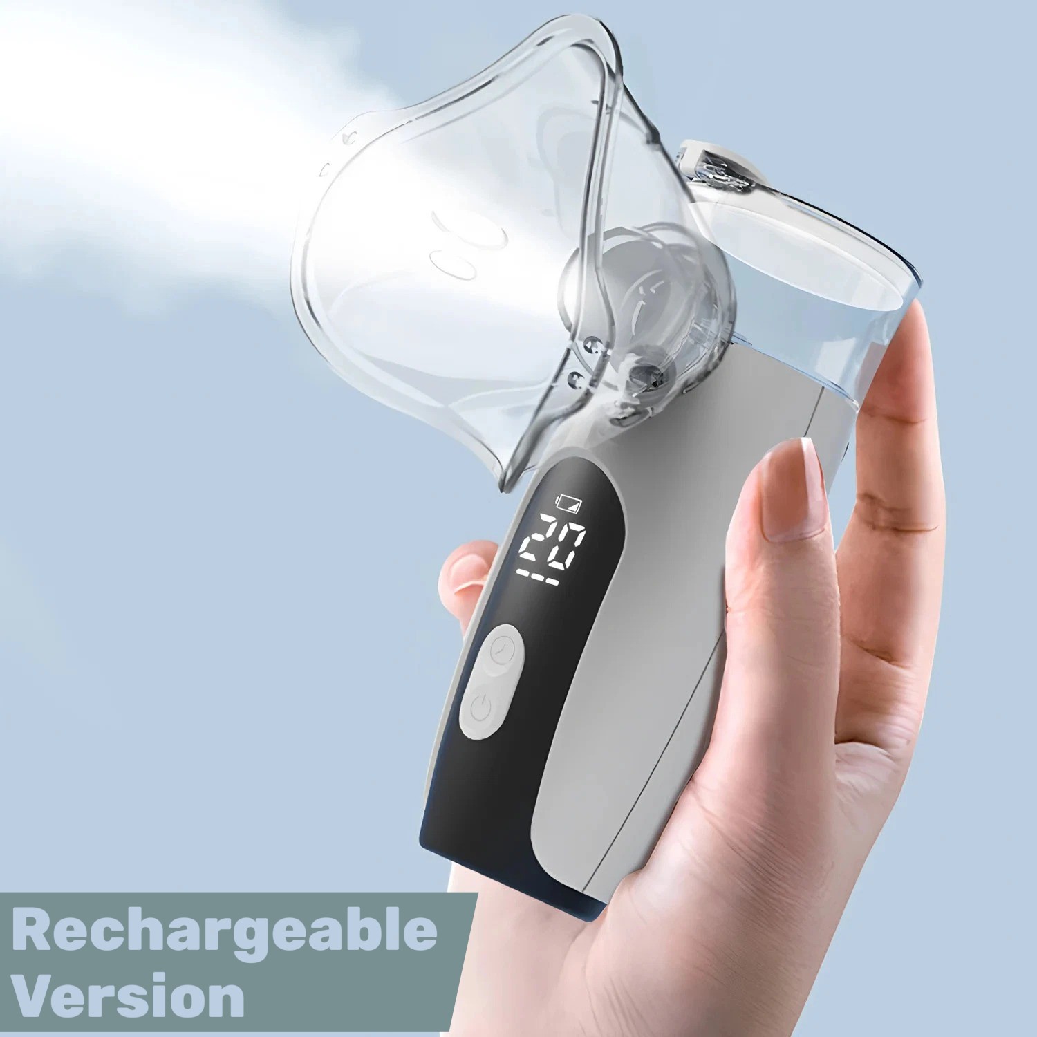 KEKANG Alat Terapi Pernapasan Mesh Nebulizer Portable Inhaler Rechargeable - KE-N11 Gambar produk KEKANG Alat Terapi Pernapasan Mesh Nebulizer Portable Inhaler Rechargeable - KE-N11