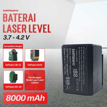 Taffware Baterai Laser Level 3D Rechargeable Battery with LED Display - BM03