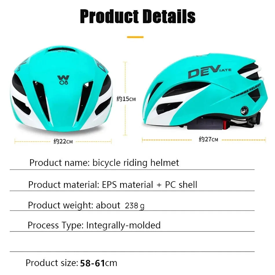 Gambar produk DEVIATE Helm Sepeda Bicycle Road Bike MTB Helmet EPS Foam 14 Air Vent - DV-008