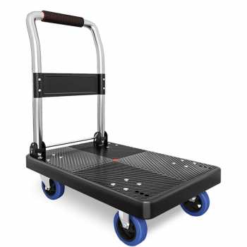 Gambar produk PICKU Troli Barang Lipat Foldable Flatbed Cart Silent Wheel 58x88cm - PC-88