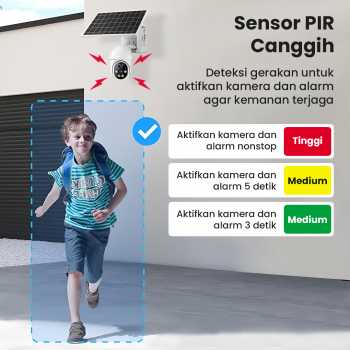 Gambar produk Xiaovv Kamera CCTV Tenaga Surya WiFi Outdoor PIR FHD 1080P 2MP IP65 - XVV-1120S-P6 Pro