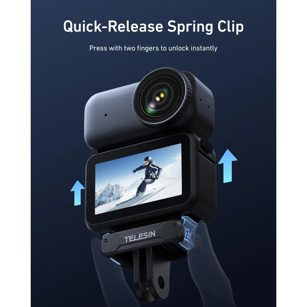 Gambar produk TELESIN Adapter Kamera Aksi Magnetic Quick Release DJI OSMO Nano - S7-JBK-25-TDJ