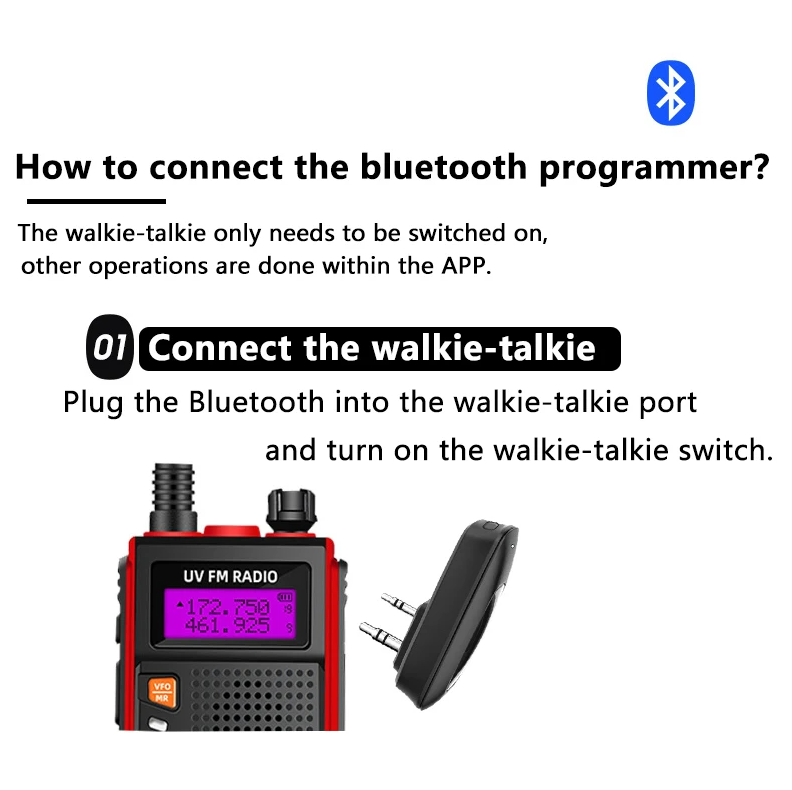 Baofeng Wireless Programmer Adapter Walkie Talkie for Baofeng UV-5R - BF-600 Gambar produk Baofeng Wireless Programmer Adapter Walkie Talkie for Baofeng UV-5R - BF-600