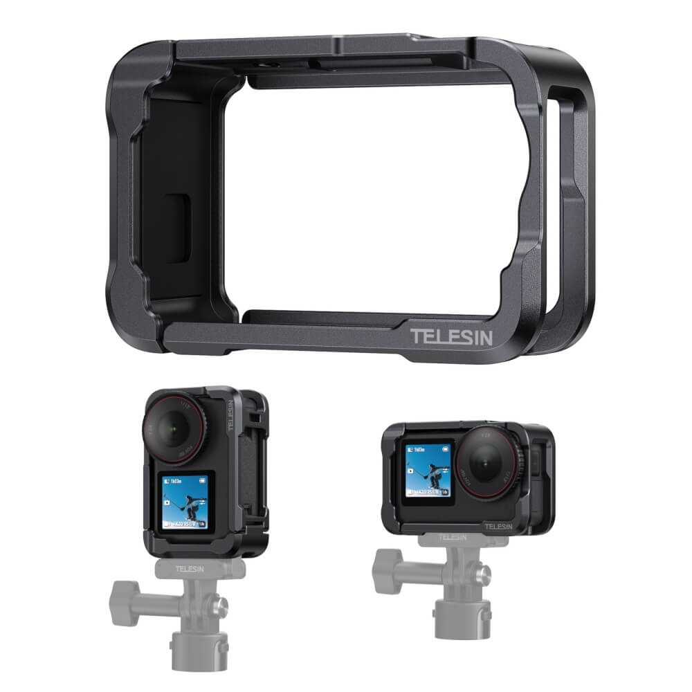 Gambar produk TELESIN Case Pelindung Kamera Aksi DJI Osmo Action 6 Protective Frame - S6-FMS-35-TDJ