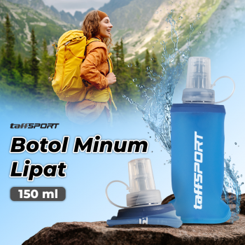 TaffSPORT Botol Minum Soft Flask Foldable Sport Water TPU 150ml - TFB-10