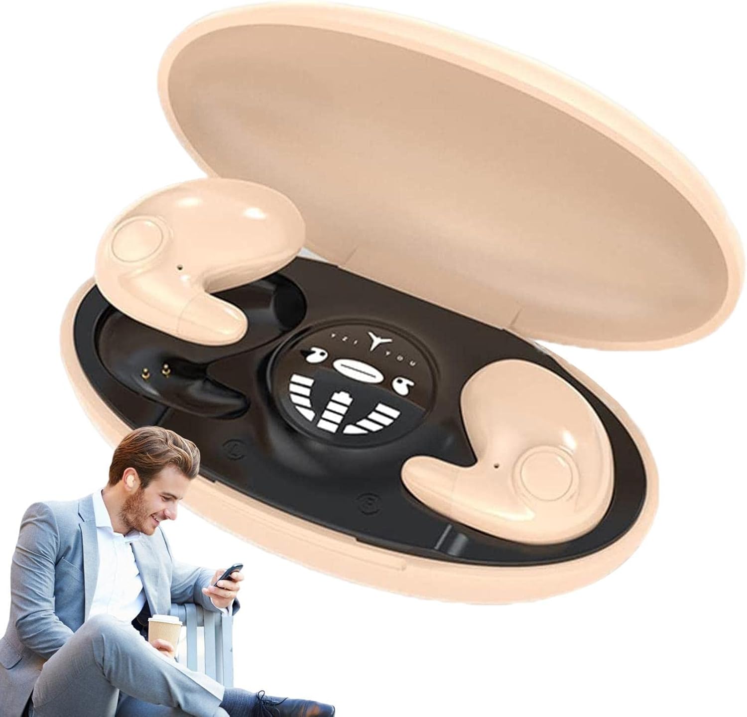 YZIYOU Earphone Bluetooth 5.3 TWS Earbuds HiFi Sound Waterproof - MD538 Gambar produk YZIYOU Earphone Bluetooth 5.3 TWS Earbuds HiFi Sound Waterproof - MD538