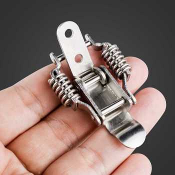 Gambar produk Taffware Kaitan Peti Grendel Koper Spring Lock Buckle Stainless Steel - J108