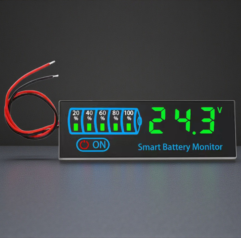 Gaqqee Indikator Kapasitas Baterai LED Battery Capacity Voltmeter - GQ-24 Gambar produk Gaqqee Indikator Kapasitas Baterai LED Battery Capacity Voltmeter - GQ-24