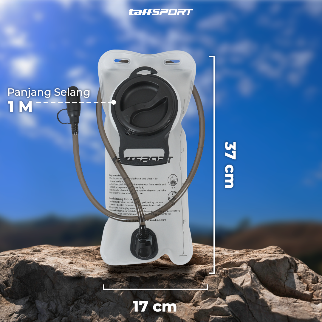 Gambar produk TaffSPORT Kantong Air Minum Water Bladder Hydration Pack Food Grade 2L - TF200