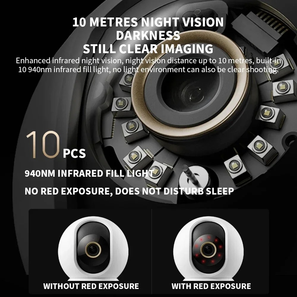Xiaomi Kamera CCTV Dual Band WiFi 6 2 Way Call AI Detection 4K 8MP - C700 Gambar produk Xiaomi Kamera CCTV Dual Band WiFi 6 2 Way Call AI Detection 4K 8MP - C700