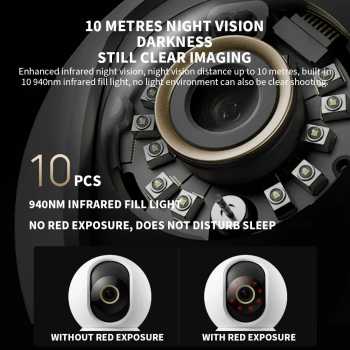 Gambar produk Xiaomi Kamera CCTV Dual Band WiFi 6 2 Way Call AI Detection 4K 8MP - C700