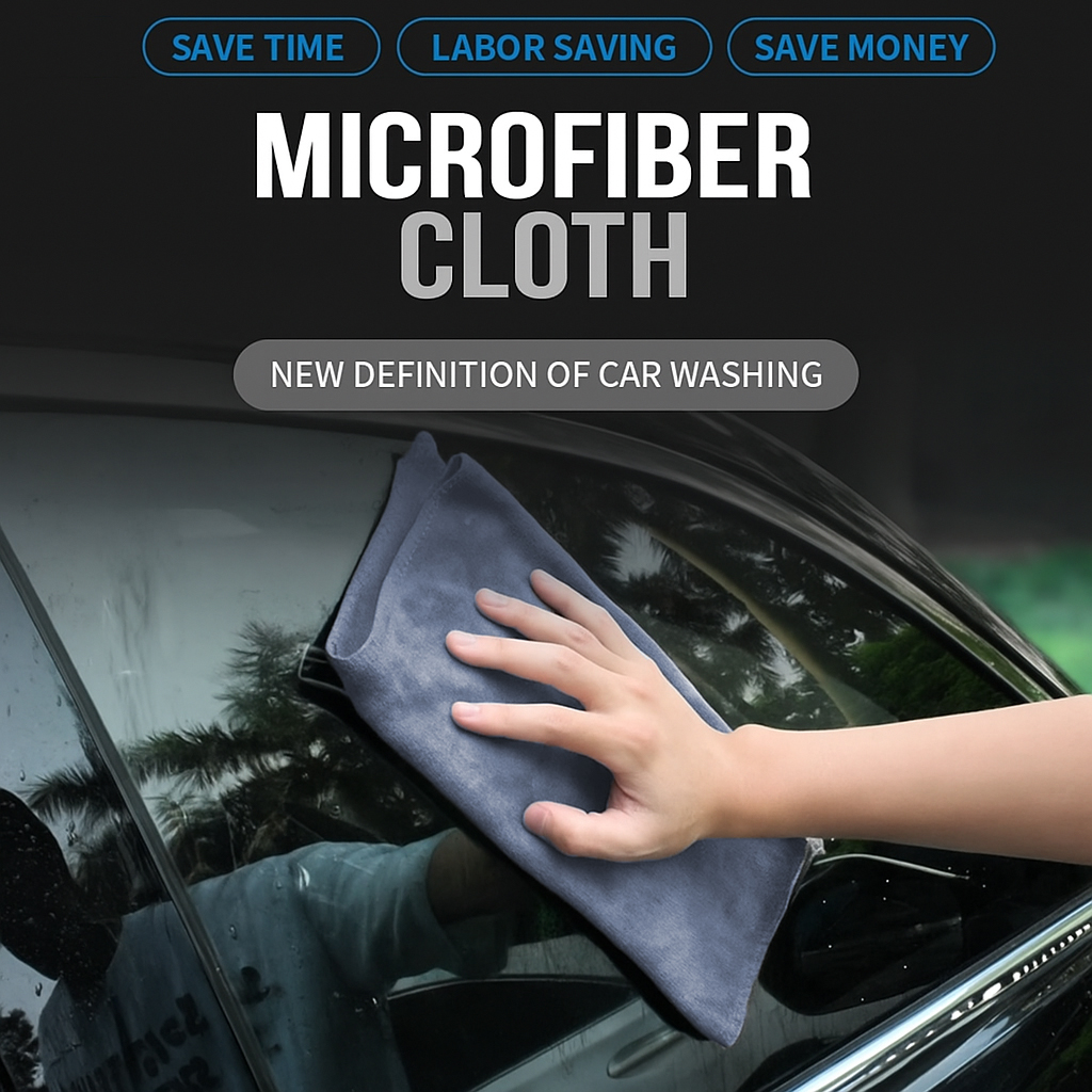 Gambar produk HAIFENG Kain Lap Microfiber Mobil Cleaning Towel Soft High Absorption 30x60cm - HF30