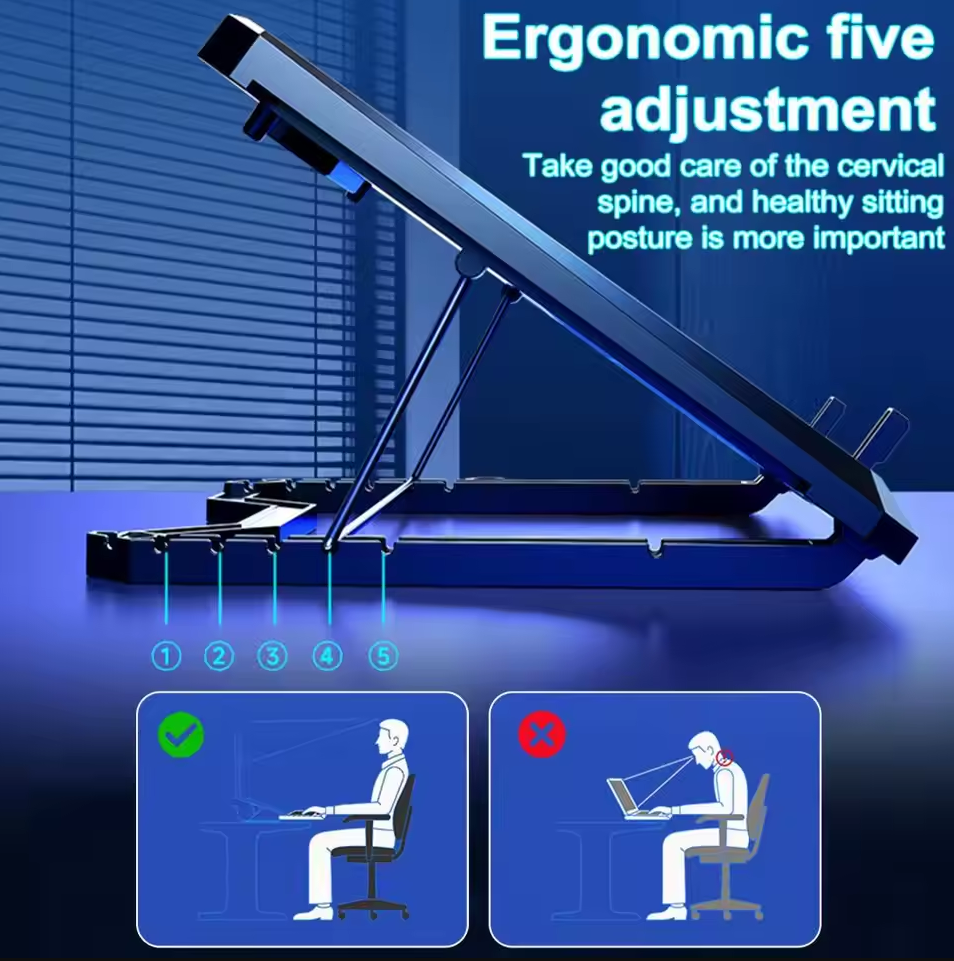 REMAX Cooling Pad Laptop Gaming Kipas Pendingin 8 Fans 17.3Inch - RM102 Gambar produk REMAX Cooling Pad Laptop Gaming Kipas Pendingin 8 Fans 17.3Inch - RM102