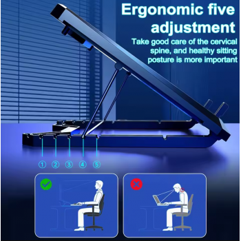 Gambar produk REMAX Cooling Pad Laptop Gaming Kipas Pendingin 8 Fans 17.3Inch - RM102