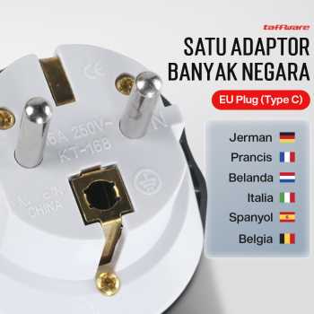 Gambar produk Taffware Loop Universal Travel Adaptor Colokan Charger Adapter 16A - N16