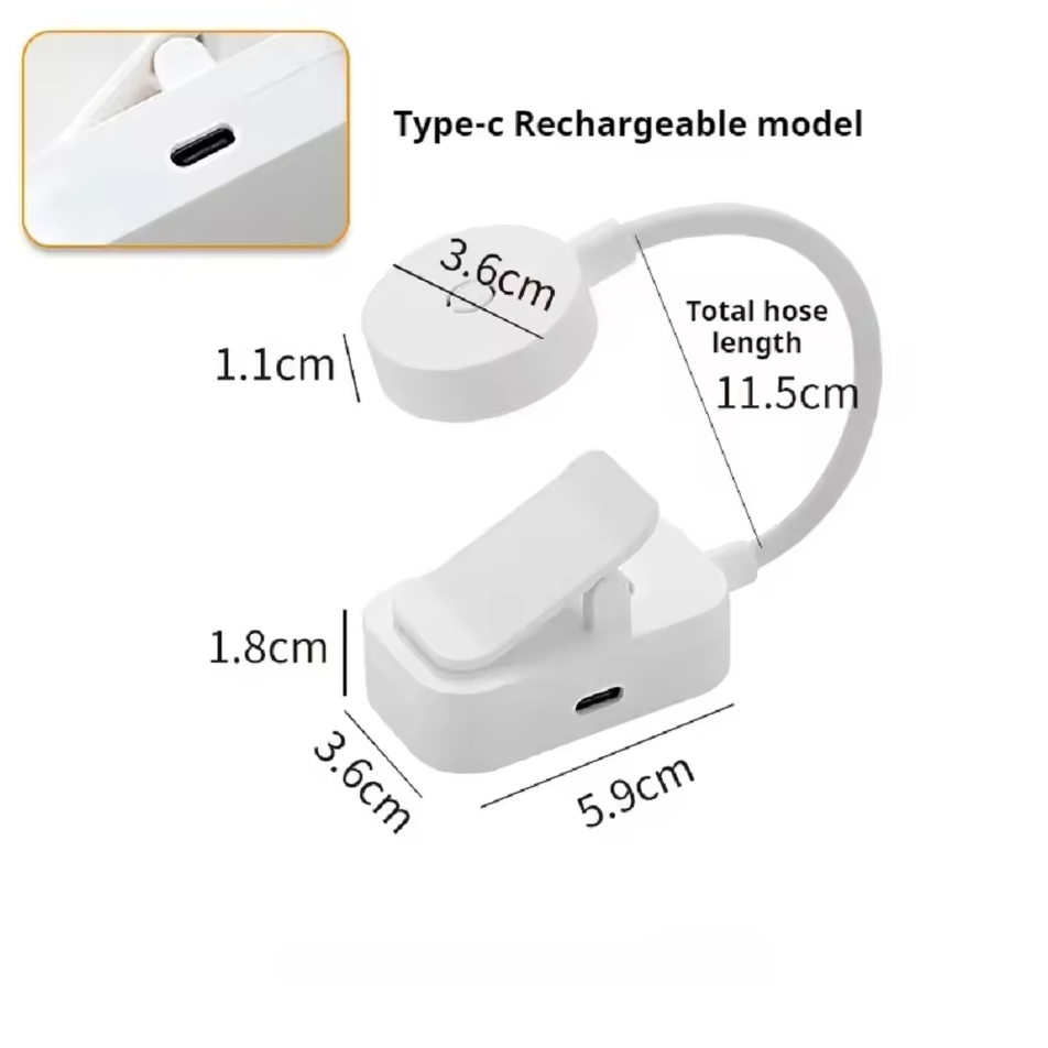 Heinast Lampu Baca Jepit Mini Clip Book Lamp LED Rechargeable 300 mAh - HE86 Gambar produk Heinast Lampu Baca Jepit Mini Clip Book Lamp LED Rechargeable 300 mAh - HE86