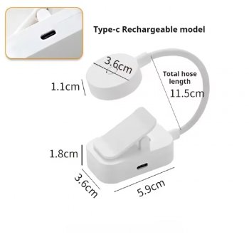 Gambar produk Heinast Lampu Baca Jepit Mini Clip Book Lamp LED Rechargeable 300 mAh - HE86