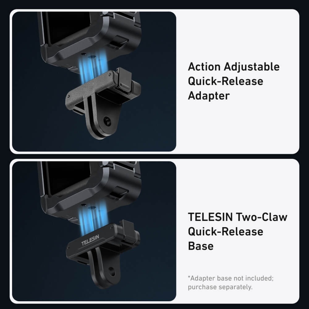 Gambar produk TELESIN Case Pelindung Kamera Aksi DJI Osmo Action 6 Protective Frame - S6-FMS-35-TDJ
