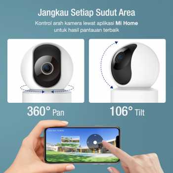 Gambar produk Xiaomi Kamera CCTV Smart Google Home Alexa 360 Rotation Full HD - C200
