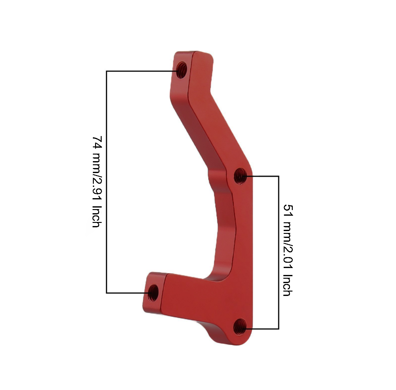 MUZI Adaptor Rem Cakram Sepeda Disc Brake Bracket B-Pillar Rear 203mm - MZ25 Gambar produk MUZI Adaptor Rem Cakram Sepeda Disc Brake Bracket B-Pillar Rear 203mm - MZ25
