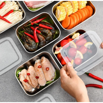 MEXICH Kotak Makan Keeping Box Stainless Steel 201 13.5x10.5x5.8cm - MX65