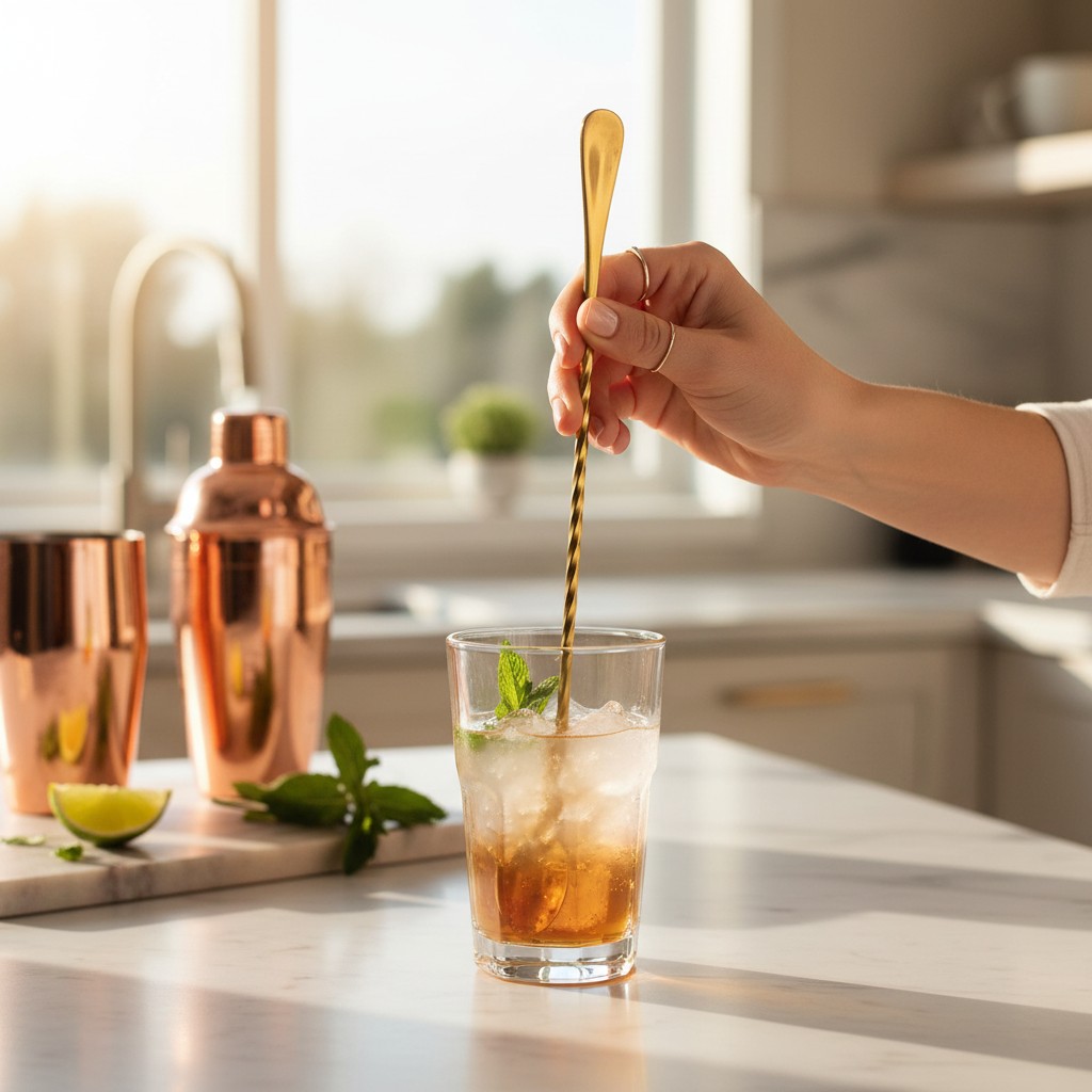 Gambar produk Szpoon Sendok Teh Gagang Panjang Long Tea Spoon Stainless Steel 23.8cm - F80