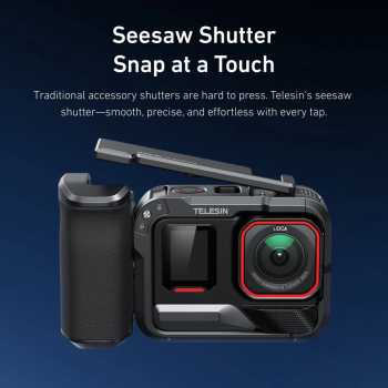 Gambar produk TELESIN StreetGrip Kit Protective Metal Cage Insta360 Ace Pro / Pro 2 - S6-FMS-31-TIS